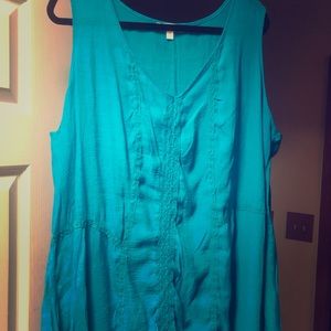 Turquoise tank top